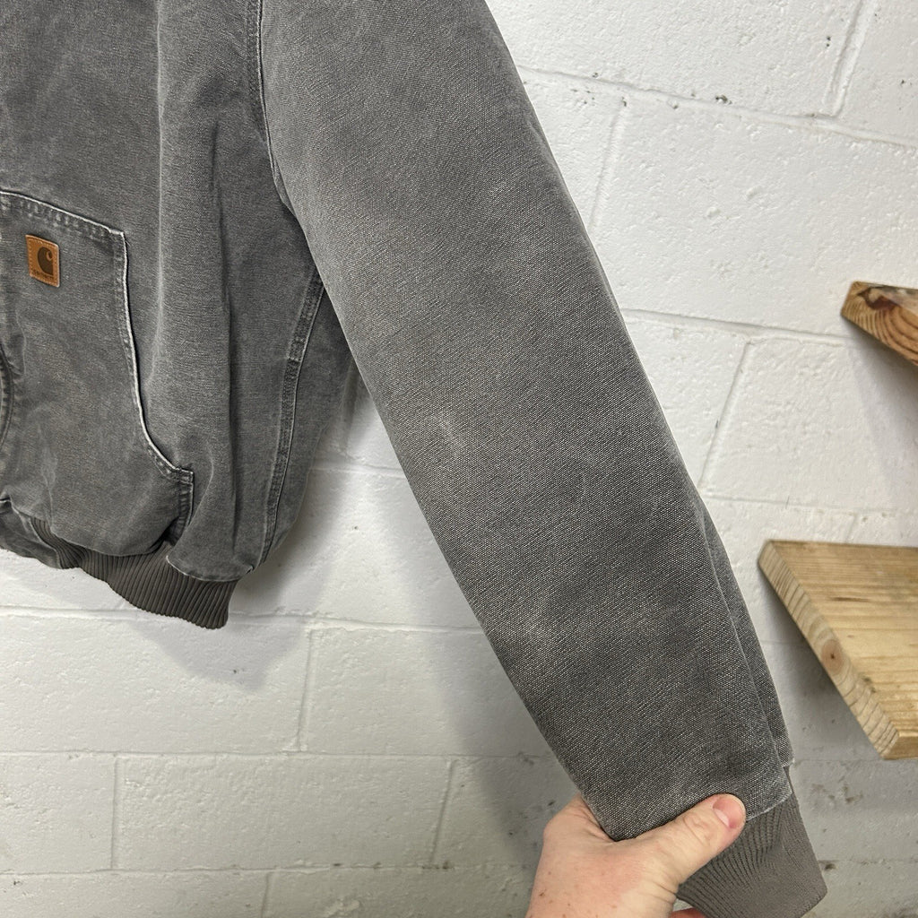 Vintage Carhartt Quilted Hooded Active Jacket “Gravel Grey” J130 GVL Men’s Large