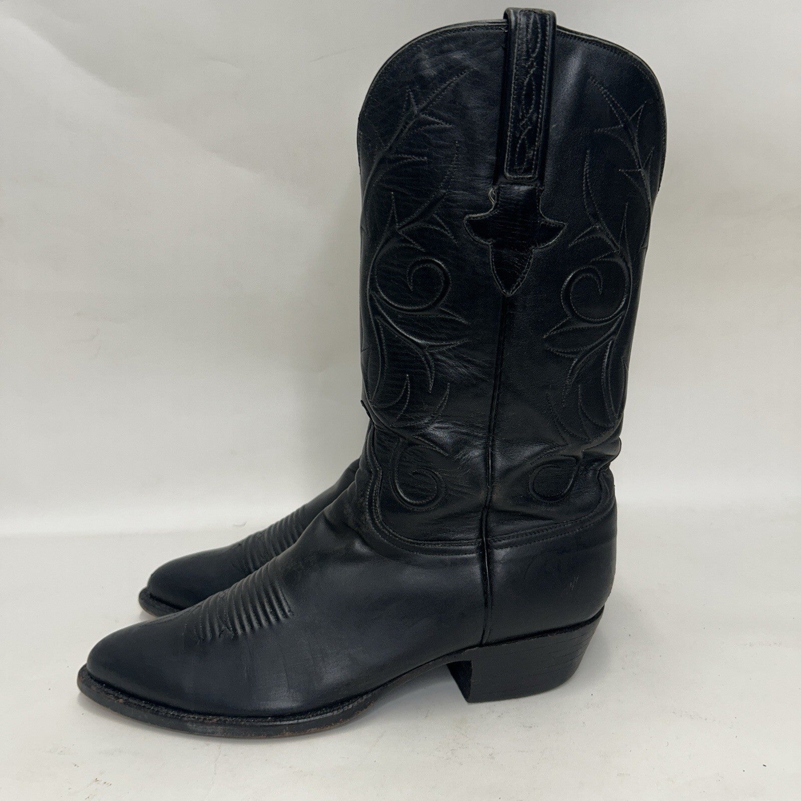 Lucchese Handmade Classics Goatskin Vines Cowboy Boots “Black” L1309 Men’s 8.5D