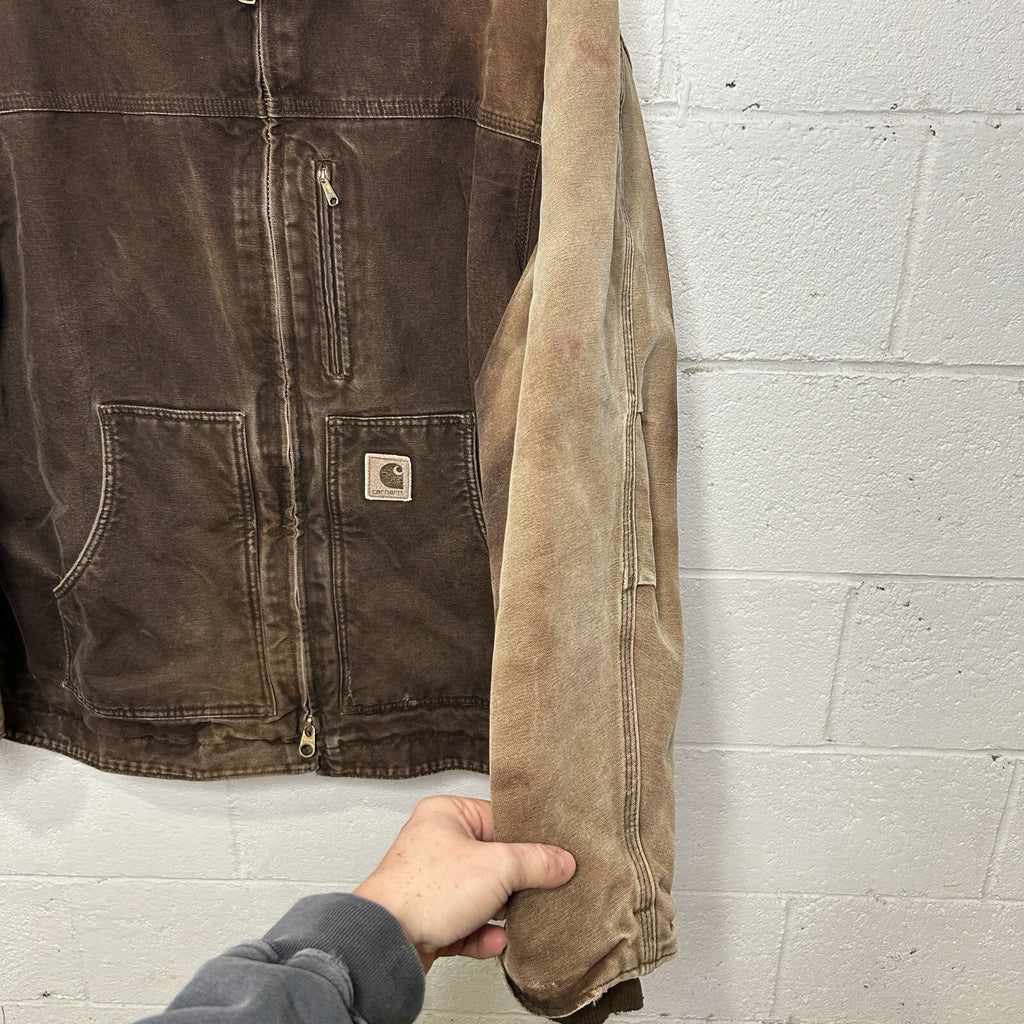 Vintage Carhartt Sherpa-Lined Ridge Jacket “Dark Brown” C61 DKB Men’s X-Large