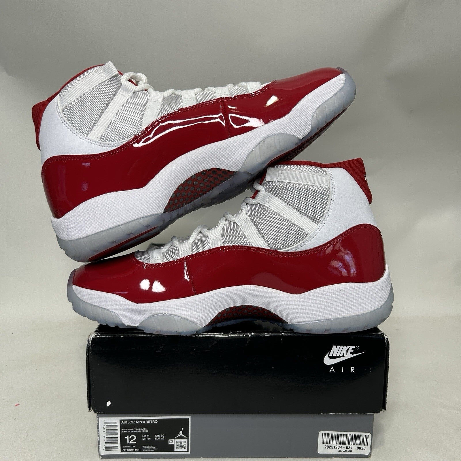 Nike Air Jordan 11 High Retro “Cherry/Varsity Red White” CT8012-116 Men’s 12 New
