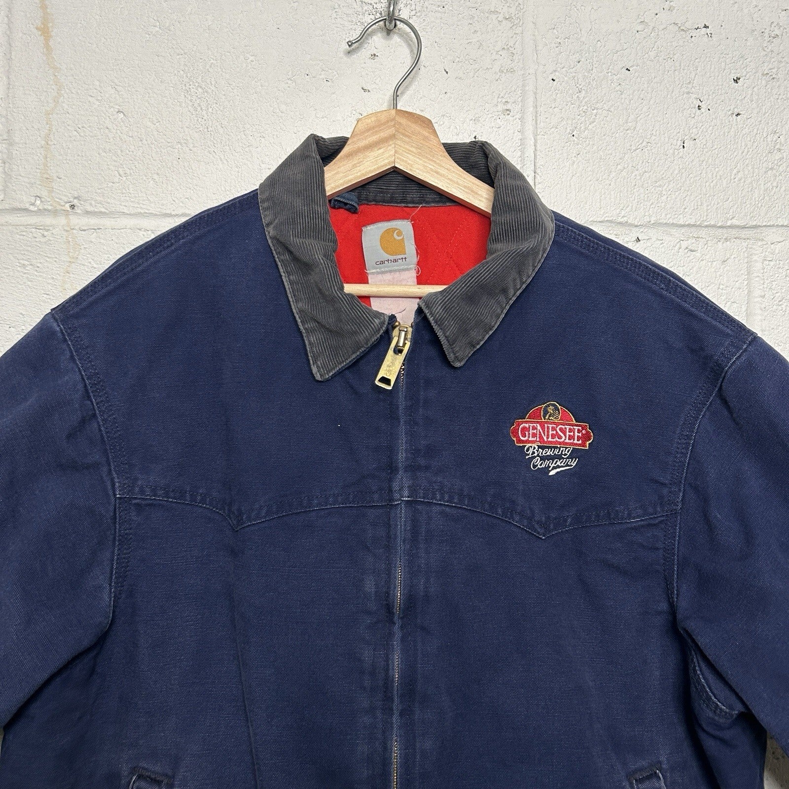 Vintage Carhartt Quilted Santa Fe Jacket “Navy” JQ2102 Men’s Large