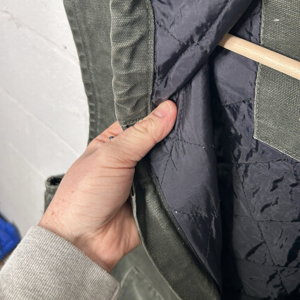 Carhartt Hooded Quilted Canvas Vest “Moss Green” 100121