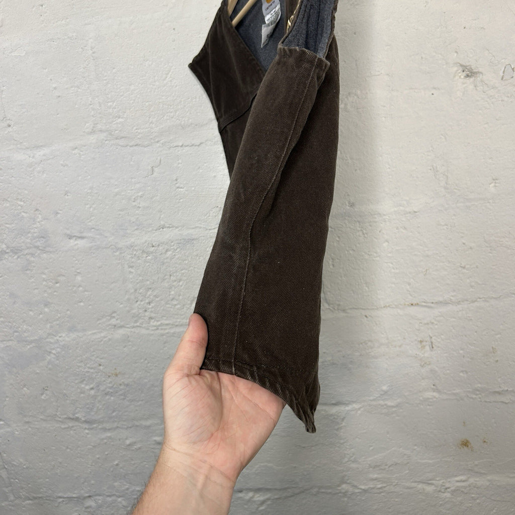 Vintage Carhartt Fleece-Lined Rugged Vest “Dark Brown” V19 DKB Men’s X-Large