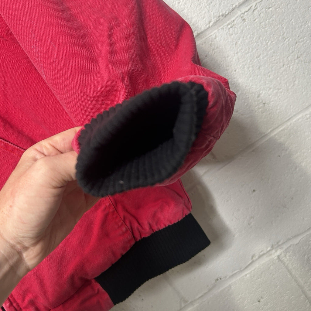 Vintage Polar King Quilted Canvas Hooded Jacket “Red Black” Men’s Large Carhartt