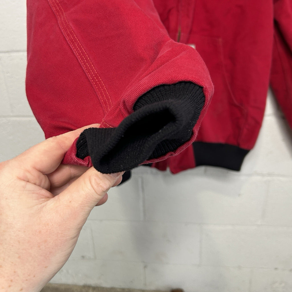 Vintage Carhartt Quilted Hooded Active Jacket “Red” J04 RED Men’s Large