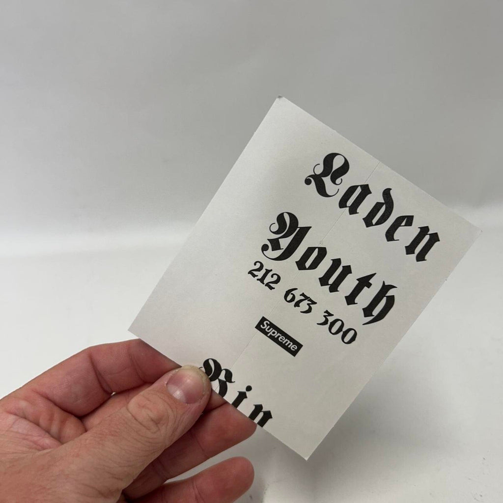 Supreme Dash Snow Box Logo Sticker “Yellow” FW25
