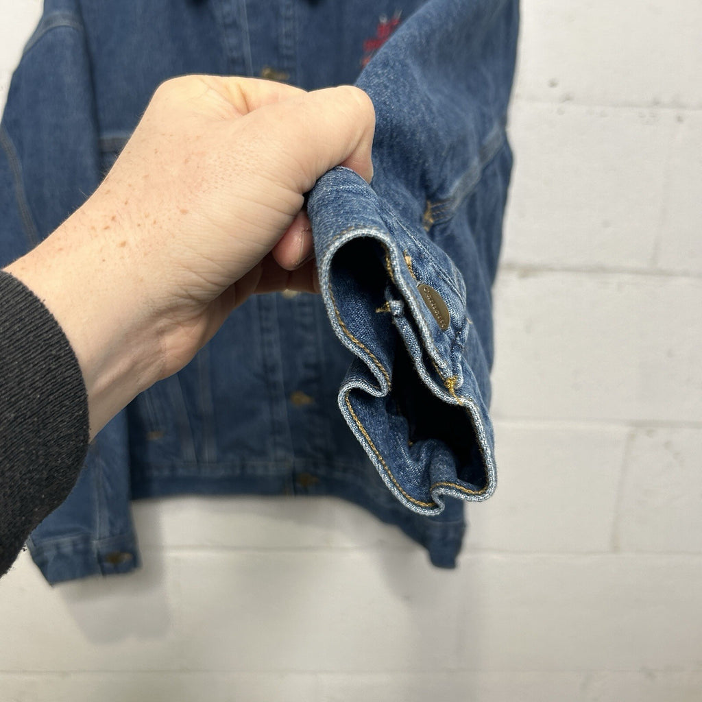 Vintage Carhartt Blanket-Lined Denim Trucker Jacket “Darkstone” J11DST Men’s XL