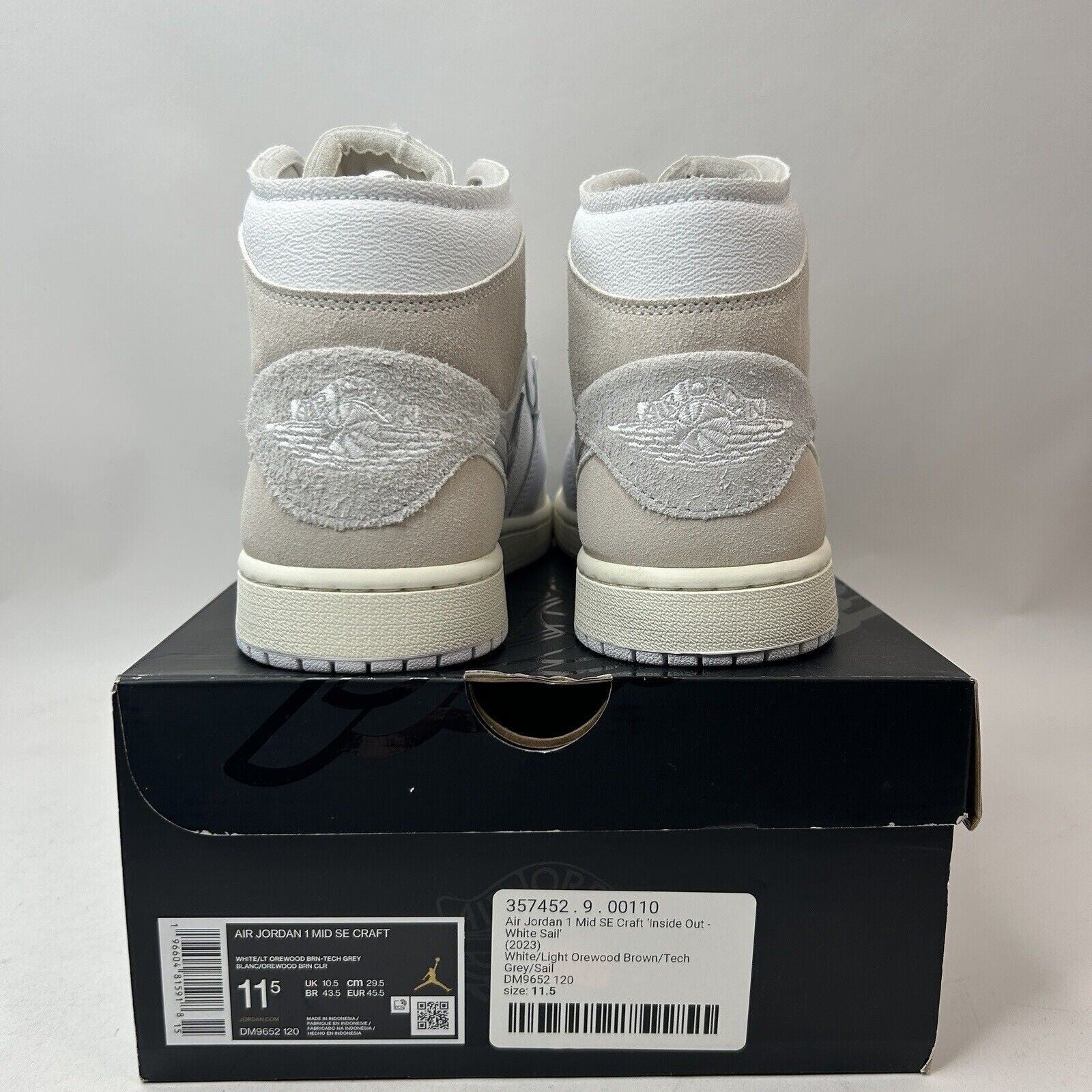 Nike Shoes Air Jordan 1 Mid SE Craft “Tech Grey Light Orewood” 2023