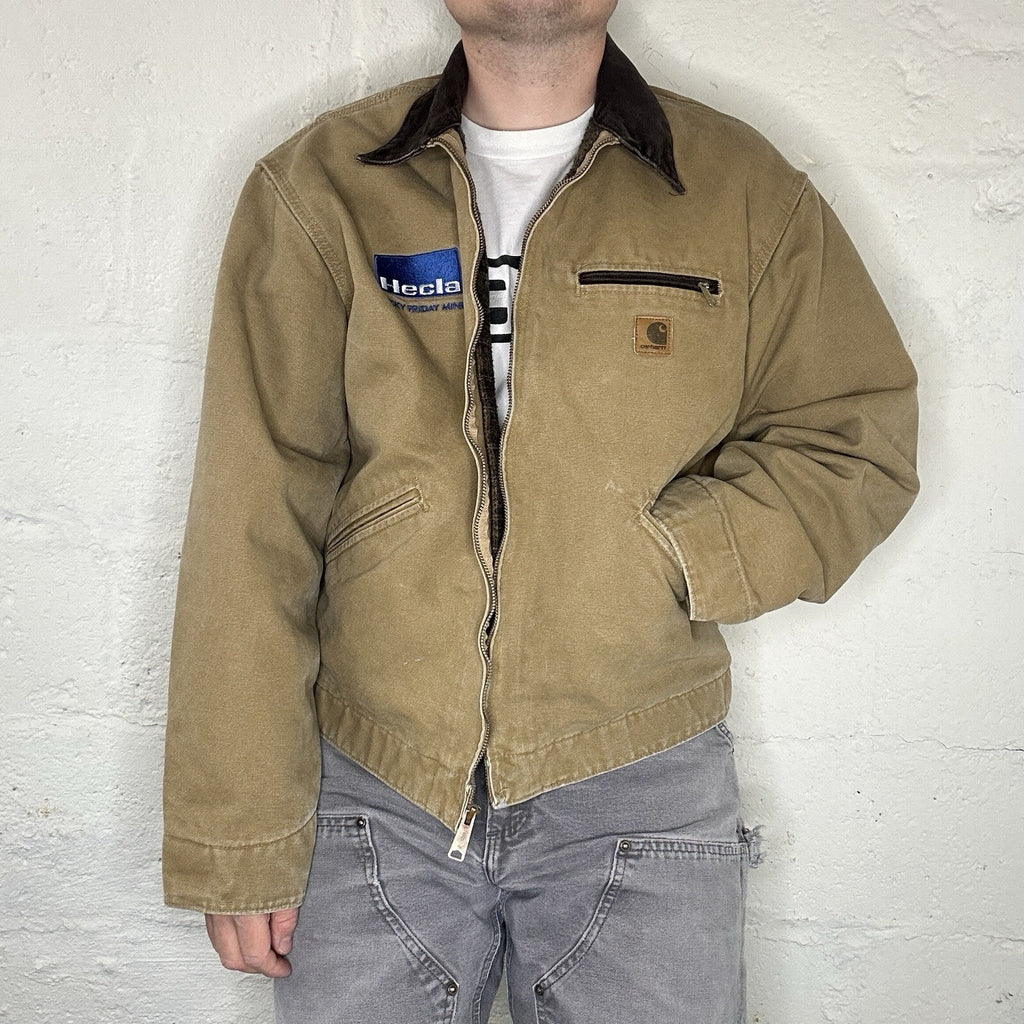 Vintage Carhartt Blanket-Lined Detroit Jacket “Camel” J97 CML Men’s X-Large