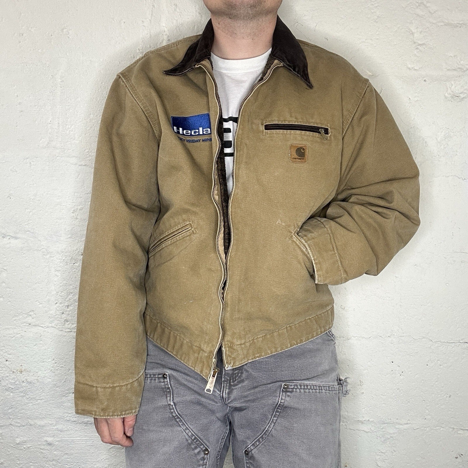Vintage Carhartt Blanket-Lined Detroit Jacket “Camel” J97 CML Men’s X-Large