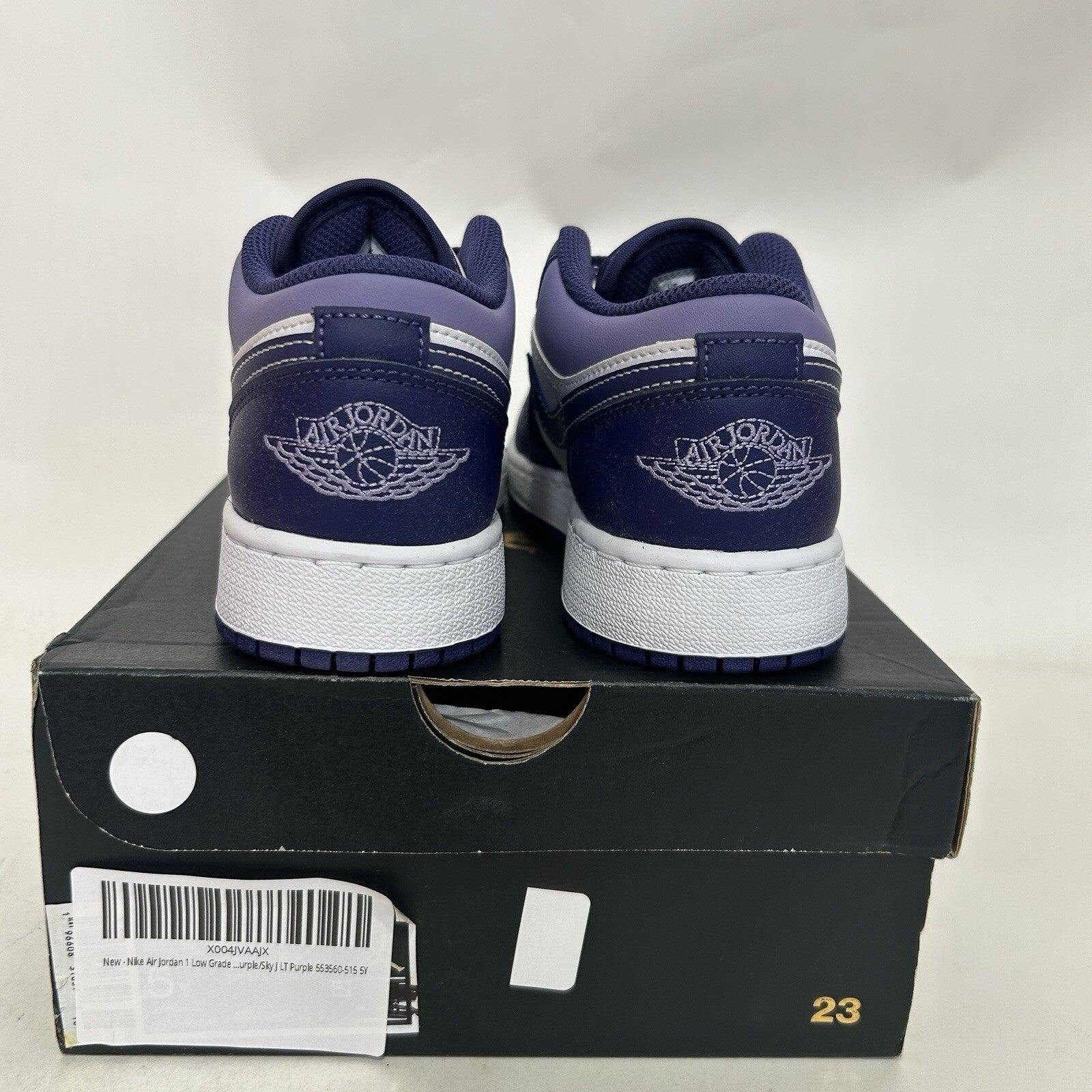 Nike Air Jordan 1 Low Retro GS “Blueberry/Sky Purple” 553560-515 5Y/Women’s 6.5