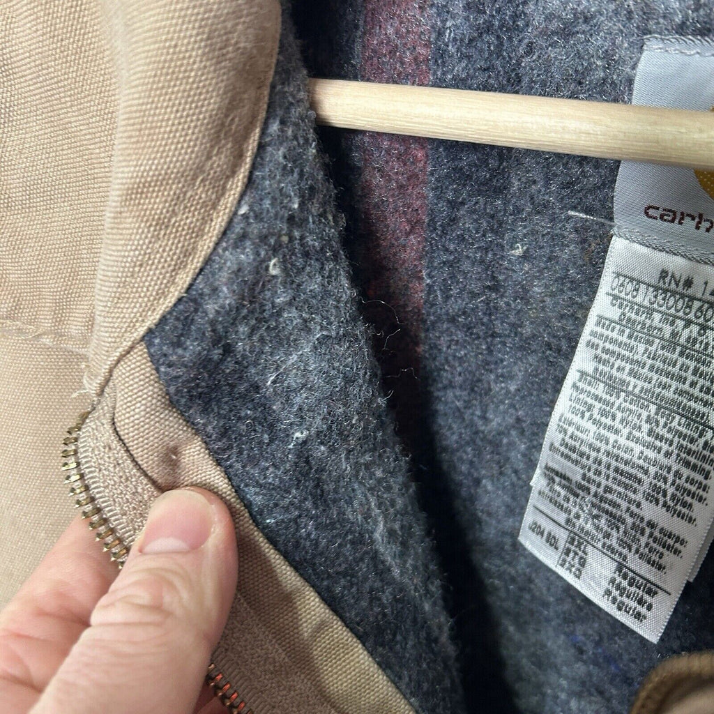 Vintage Carhartt Blanket-Lined Detroit Jacket “Saddle Brown” J204 SDL Men’s 2XL