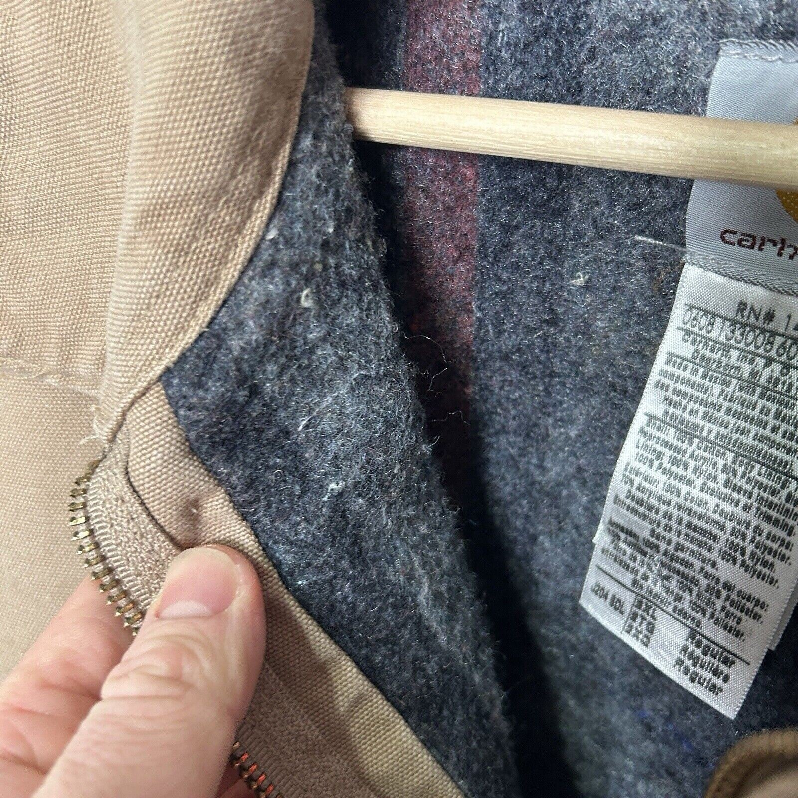 Vintage Carhartt Blanket-Lined Detroit Jacket “Saddle Brown” J204 SDL Men’s 2XL