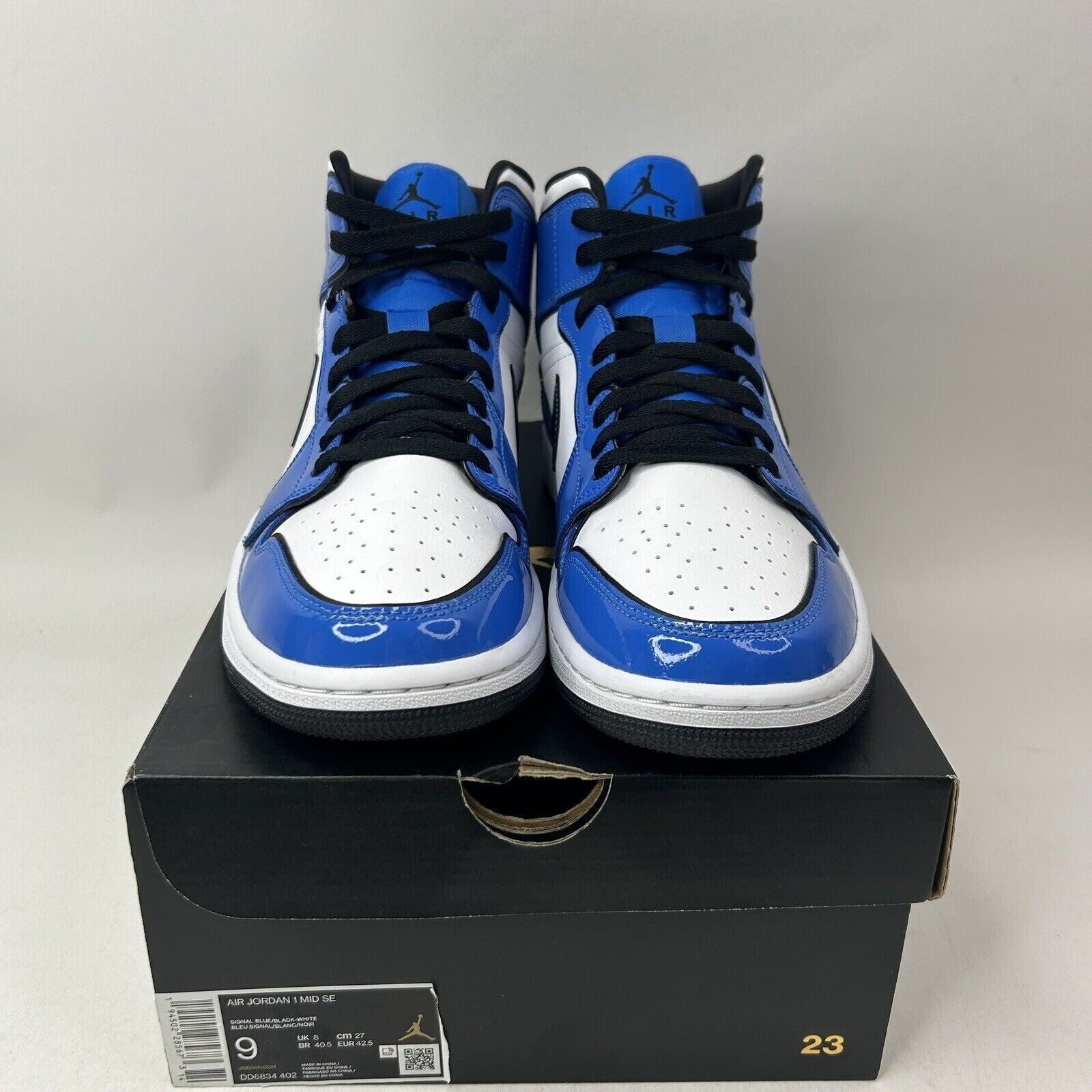 Nike Shoes Air Jordan 1 Mid Retro “Signal Blue” DD6834-402 Men’s 9 Worn