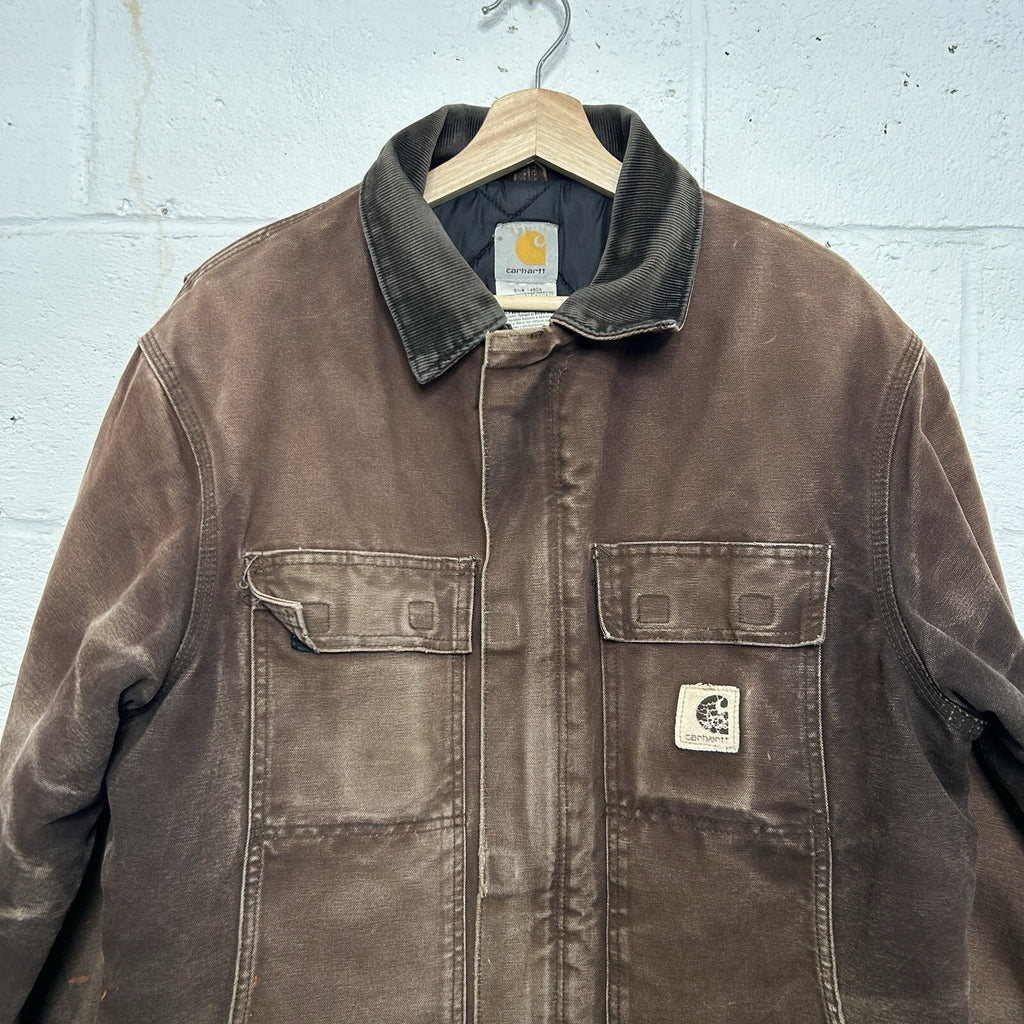 Vintage Carhartt Quilted Artic Jacket “Dark Brown” C26 DKB Men’s Medium