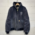 Vintage Carhartt Hooded Active Jacket “Dark Navy” Yankees J140 DNY Men’s X-Large