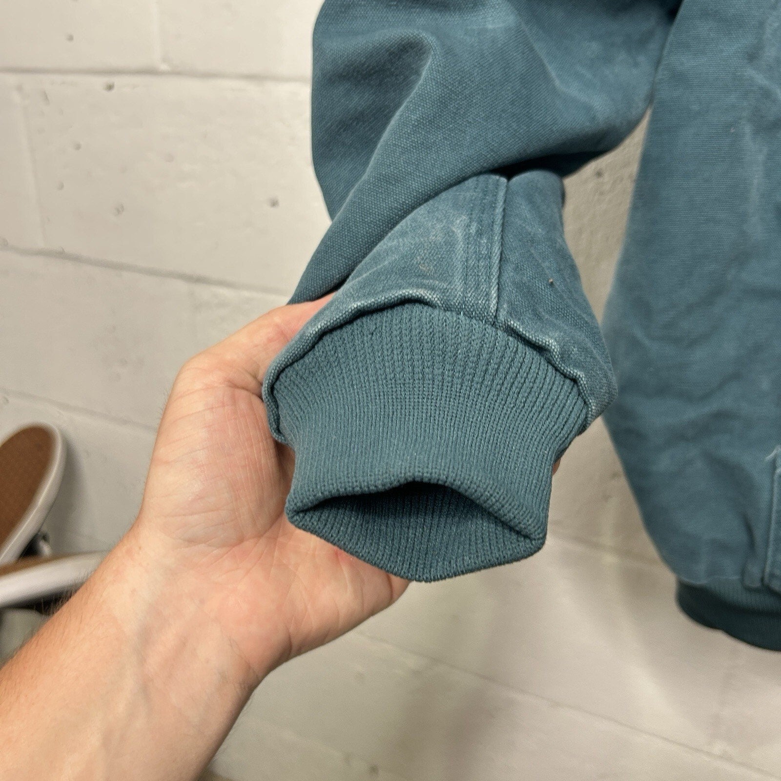 Y2K Carhartt Quilted Active Jacket “Teal Blue” WJ130-443