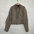 Vintage Carhartt Wool-Lined Cropped Duster Coat “Chestnut” PB2321 Men’s Small