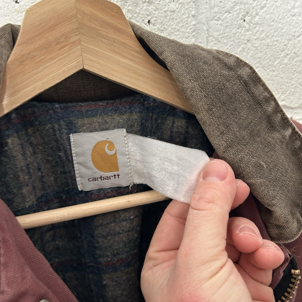 Vintage Carhartt Blanket-Lined Washed-Duck Trail Parka Jacket “Redwood” PB1136