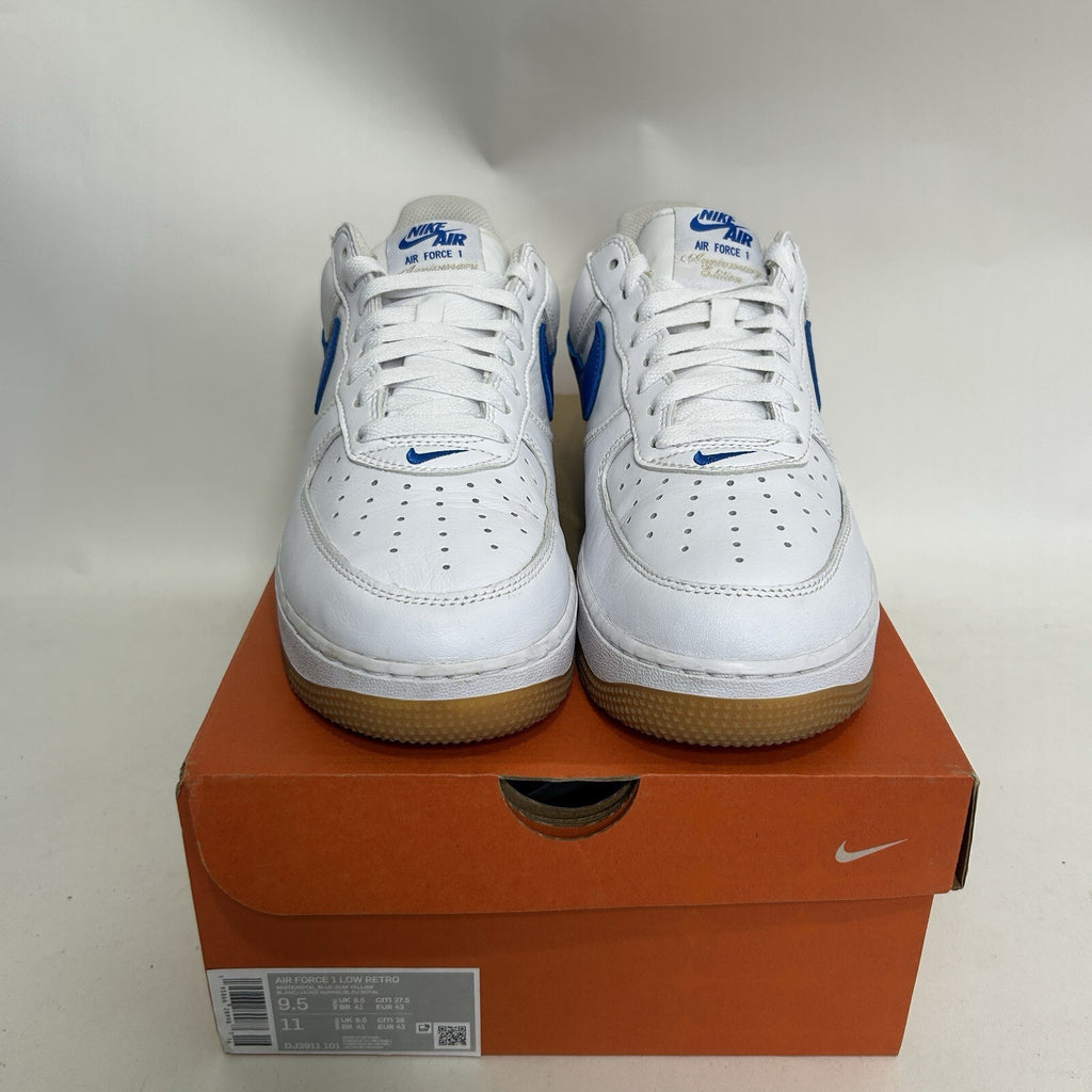 Nike Air Force 1 Low Retro Color Of Month “White Royal Blue” DJ3911-101 Worn