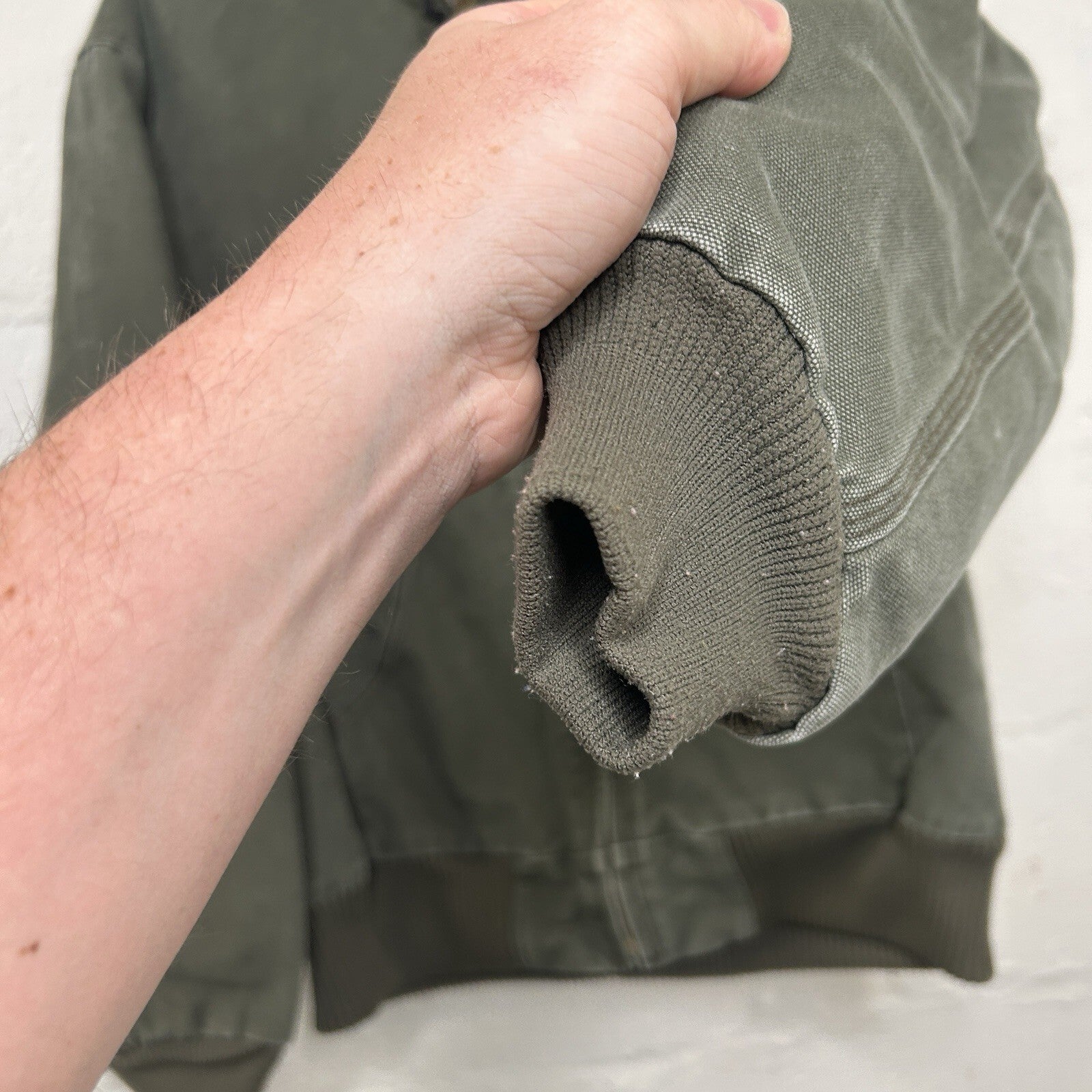 Vintage Carhartt Quilted Active Jacket “Army Green” J130 ARG Men’s Medium