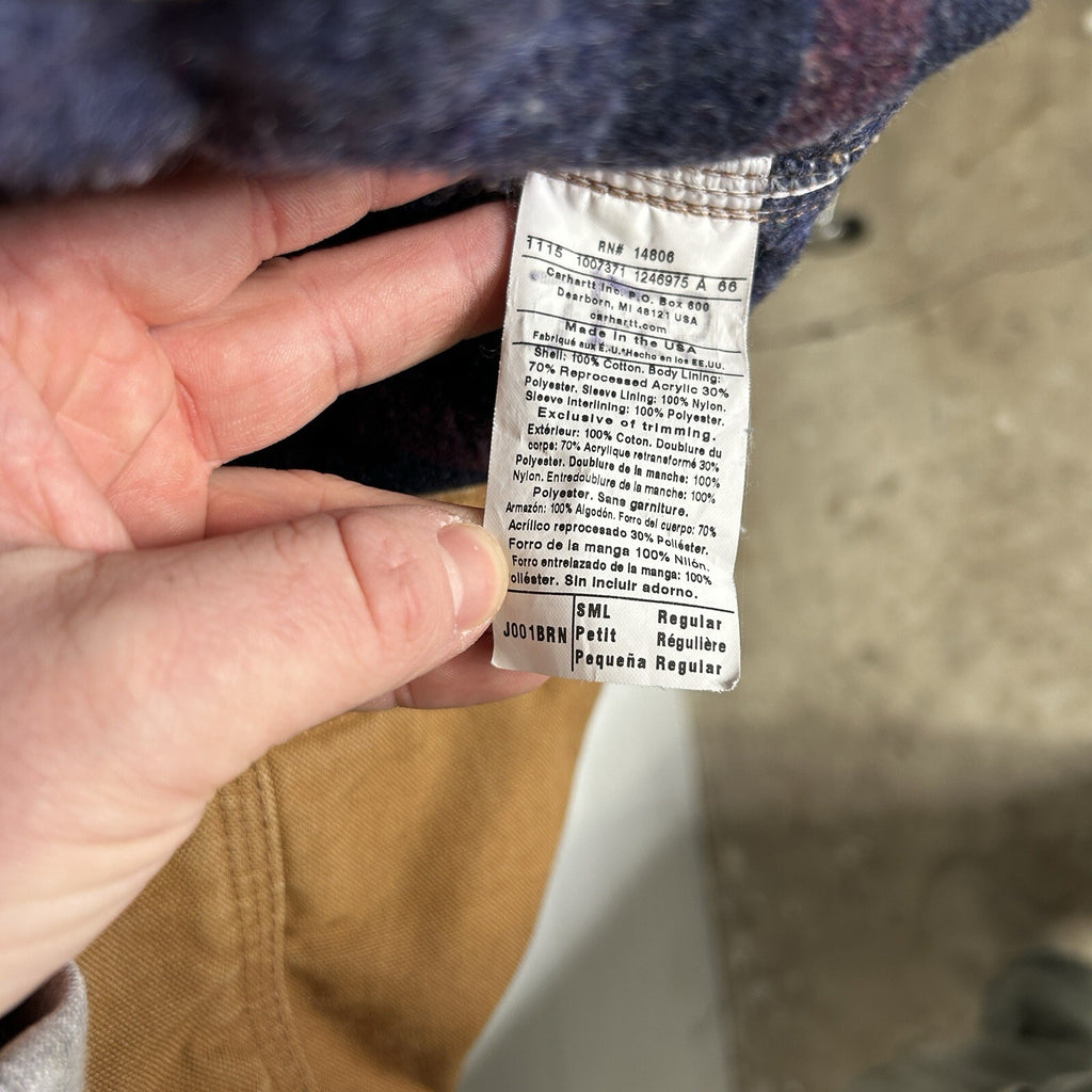 Carhartt Blanket-Lined Detroit Jacket “Brown” 4H J001 BRN Men’s Small USA