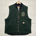 Vintage Carhartt Quilted Canvas Artic Vest “Spruce Green” V02 SPC Men’s Large