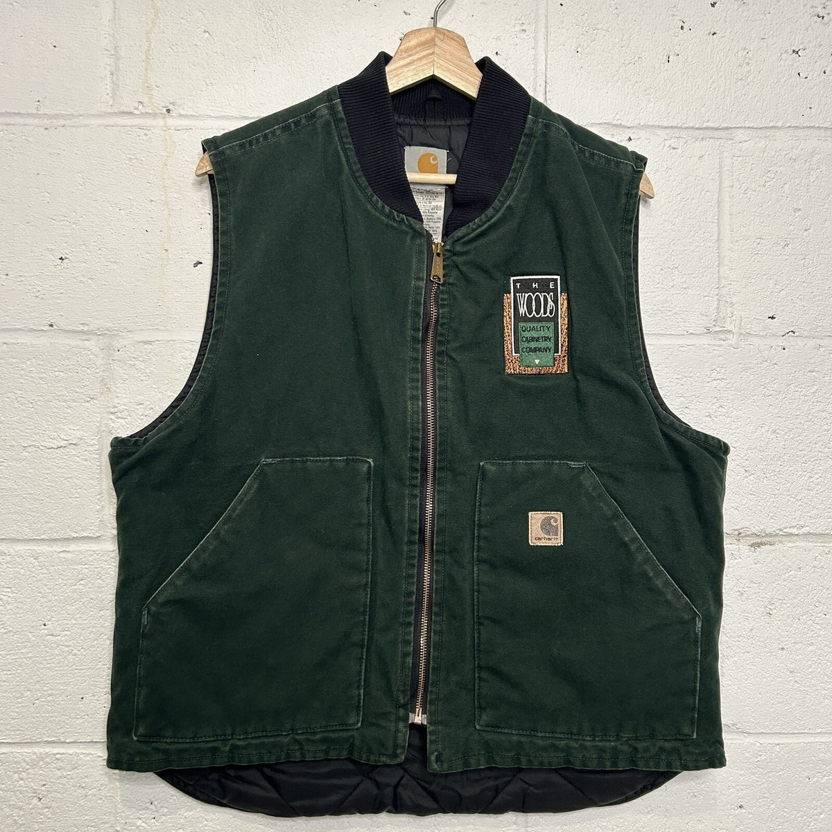Vintage Carhartt Quilted Canvas Artic Vest “Spruce Green” V02 SPC Men’s Large