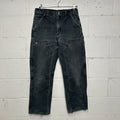 Vintage Faded Carhartt DoubleKnee Carpenter Pants “Black”