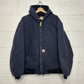 Carhartt Quilted Hooded Active Jacket “Dark Navy” J140 DNY Men’s X-Large