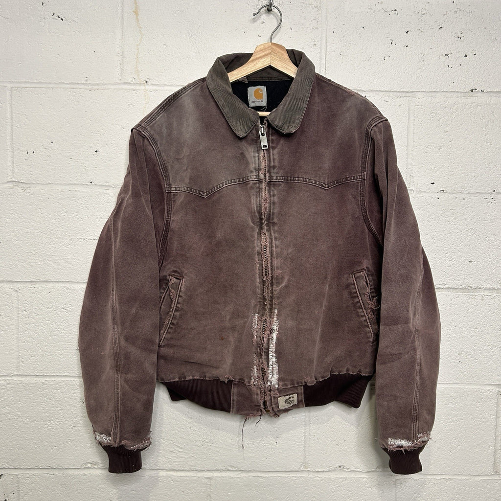 Vintage Carhartt Quilted Santa Fe Jacket “Burgundy” J14 BRG Men’s Large
