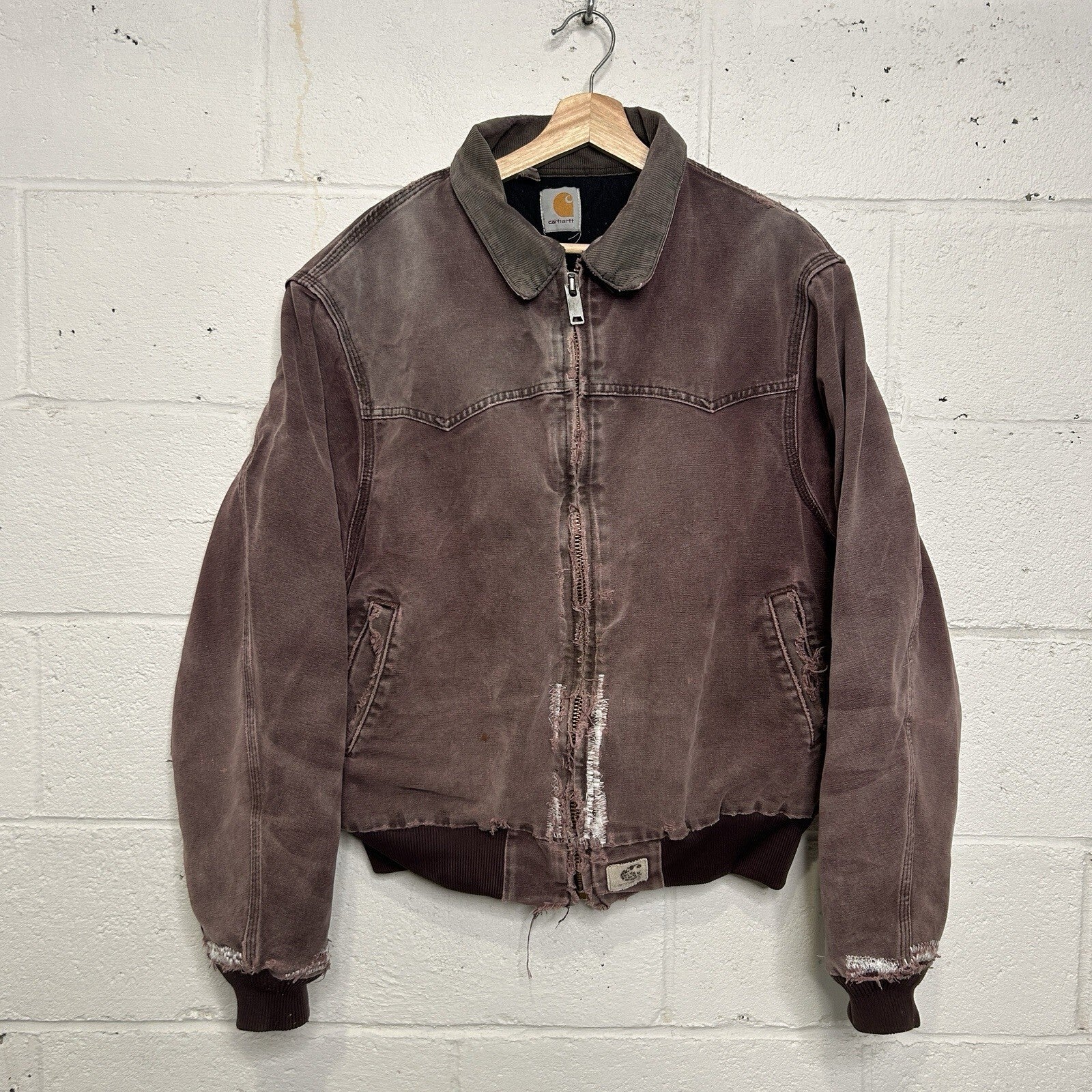Vintage Carhartt Quilted Santa Fe Jacket “Burgundy” J14 BRG Men’s Large