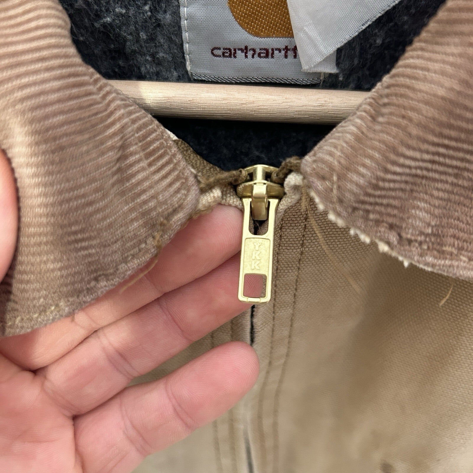 Vintage Carhartt Blanket-Lined Detroit Jacket “Brown” J01 BRN Men’s Large Worn