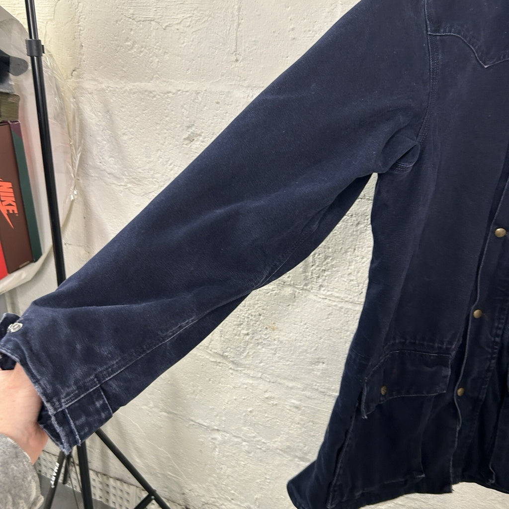 Vintage Carhartt Blanket-Lined Barn Jacket “Midnight Blue” C52 MDT Men’s Large