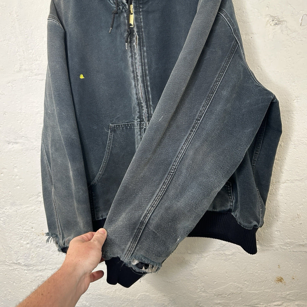 Vintage Faded Carhartt Quilted Active Jacket “Black” J140 BLK Men’s X-Large