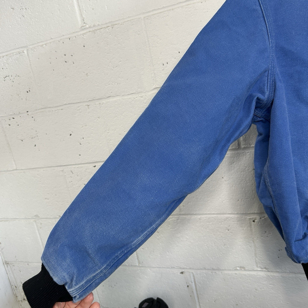 Vintage Carhartt Quilted Hooded Active Jacket “Royal Blue” JQ1049 Men’s Medium