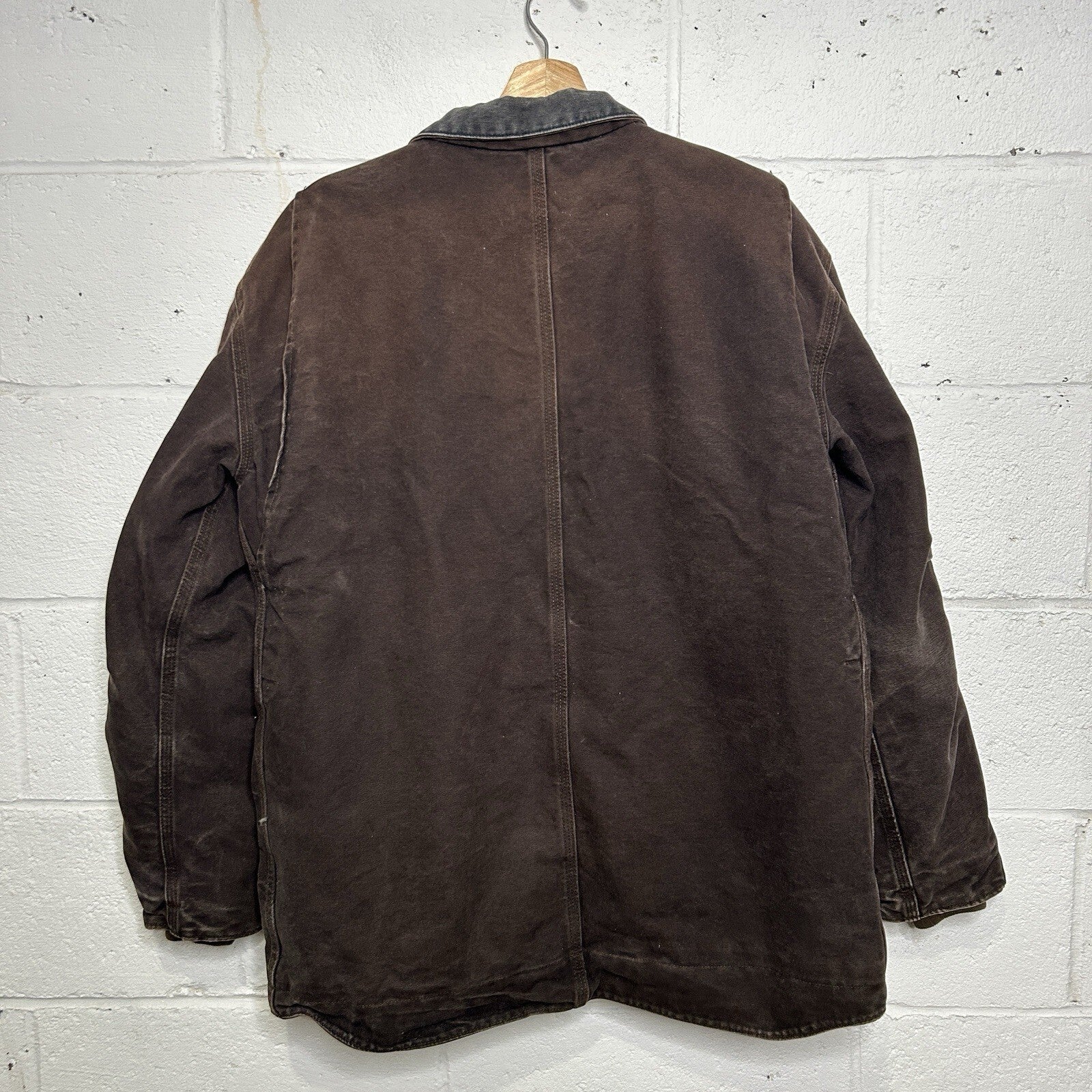 Vintage Carhartt Sherpa-Lined Ridge Jacket “Dark Brown” C61 DKB Men’s Medium