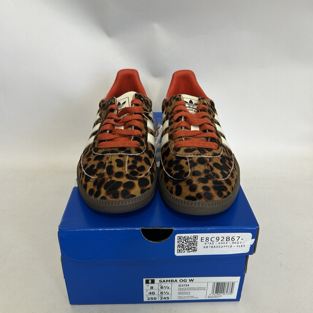 adidas Samba OG WMNS Leopard - “Preloved Red” JI2734 Women's 8 New