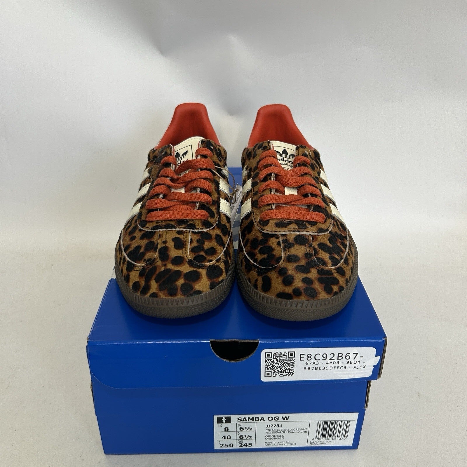 adidas Samba OG WMNS Leopard - “Preloved Red” JI2734 Women's 8 New
