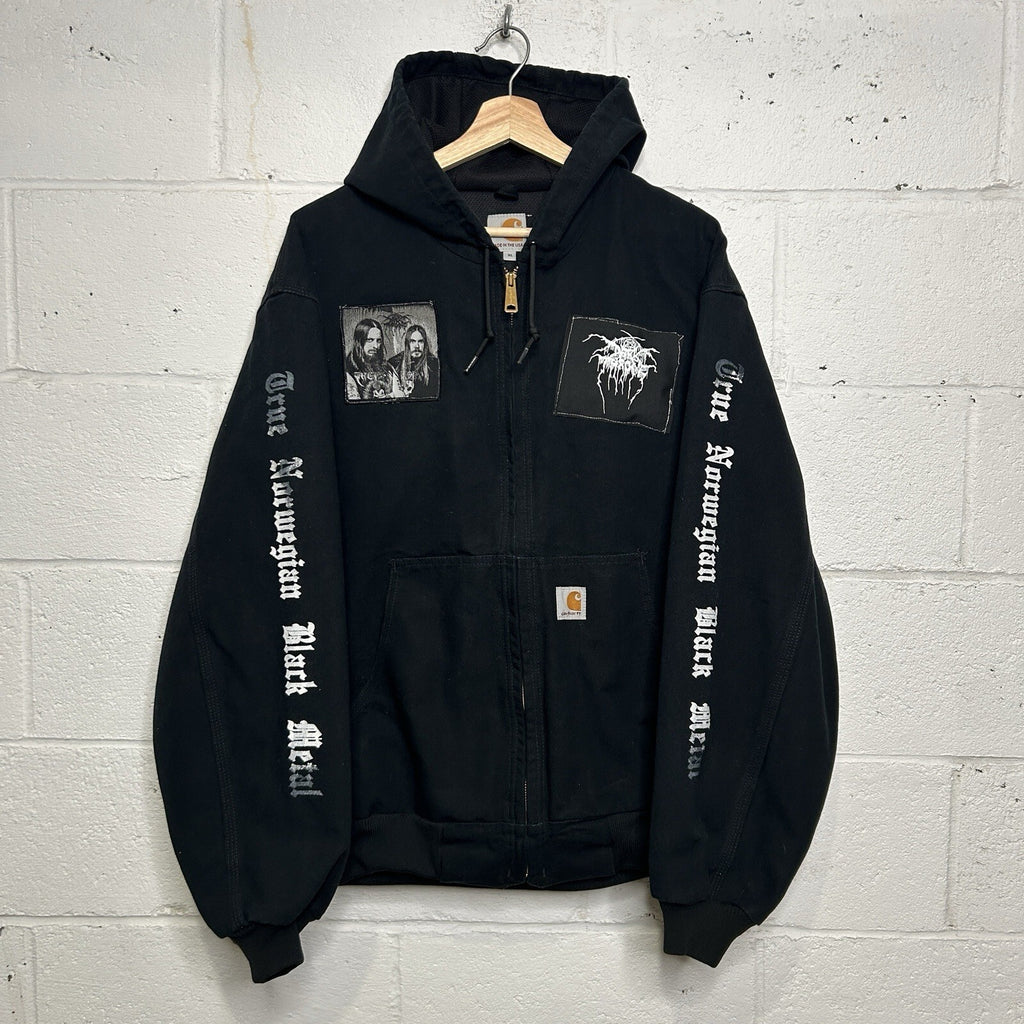 Y2K Carhartt Thermal-Lined Hooded Active Jacket “Black” J131 BLK Dark Throne