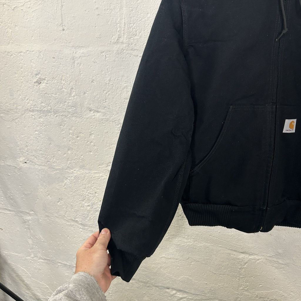 Vintage Carhartt Quilted Hooded Active Jacket “Black” J140 BLK Men’s Small