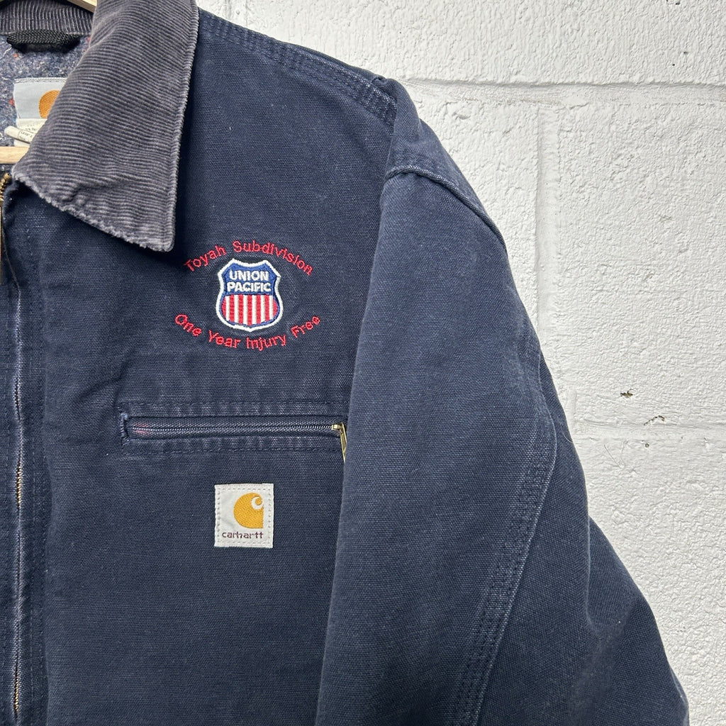 Vintage Carhartt Blanket-Lined Detroit Jacket “Dark Navy” J01 DNY Men’s Large