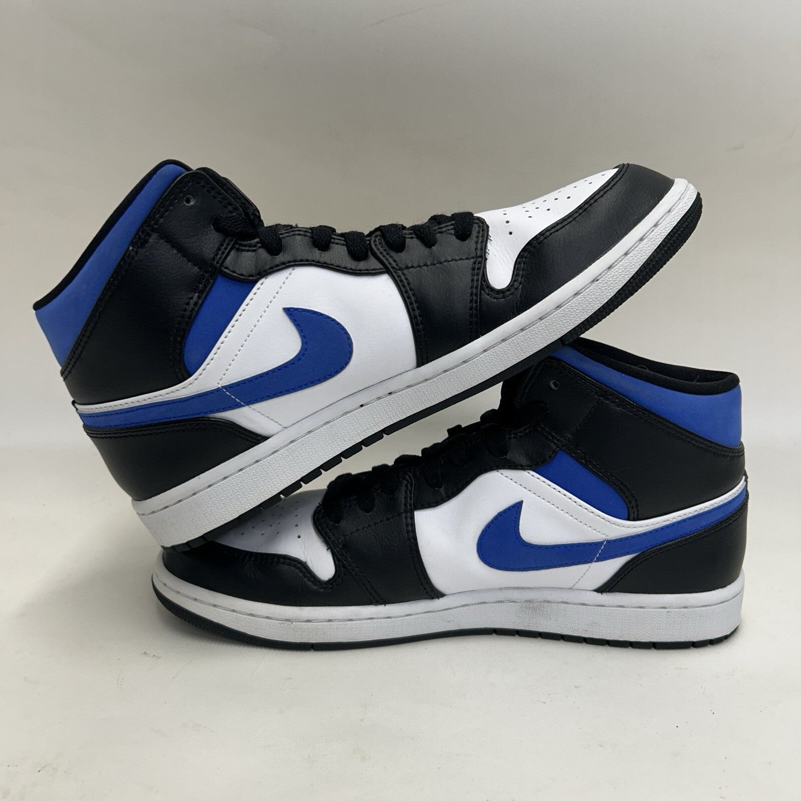 Nike Air Jordan 1 Mid Retro “Racer Blue White Black” 554724-140 Men’s 10.5