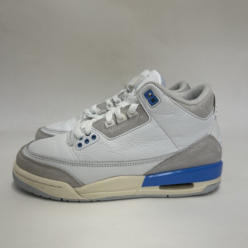 Nike Air Jordan 3 Retro GS “White Blue/Lucky Shorts” DM0967-101 5.5Y/Women’s 7