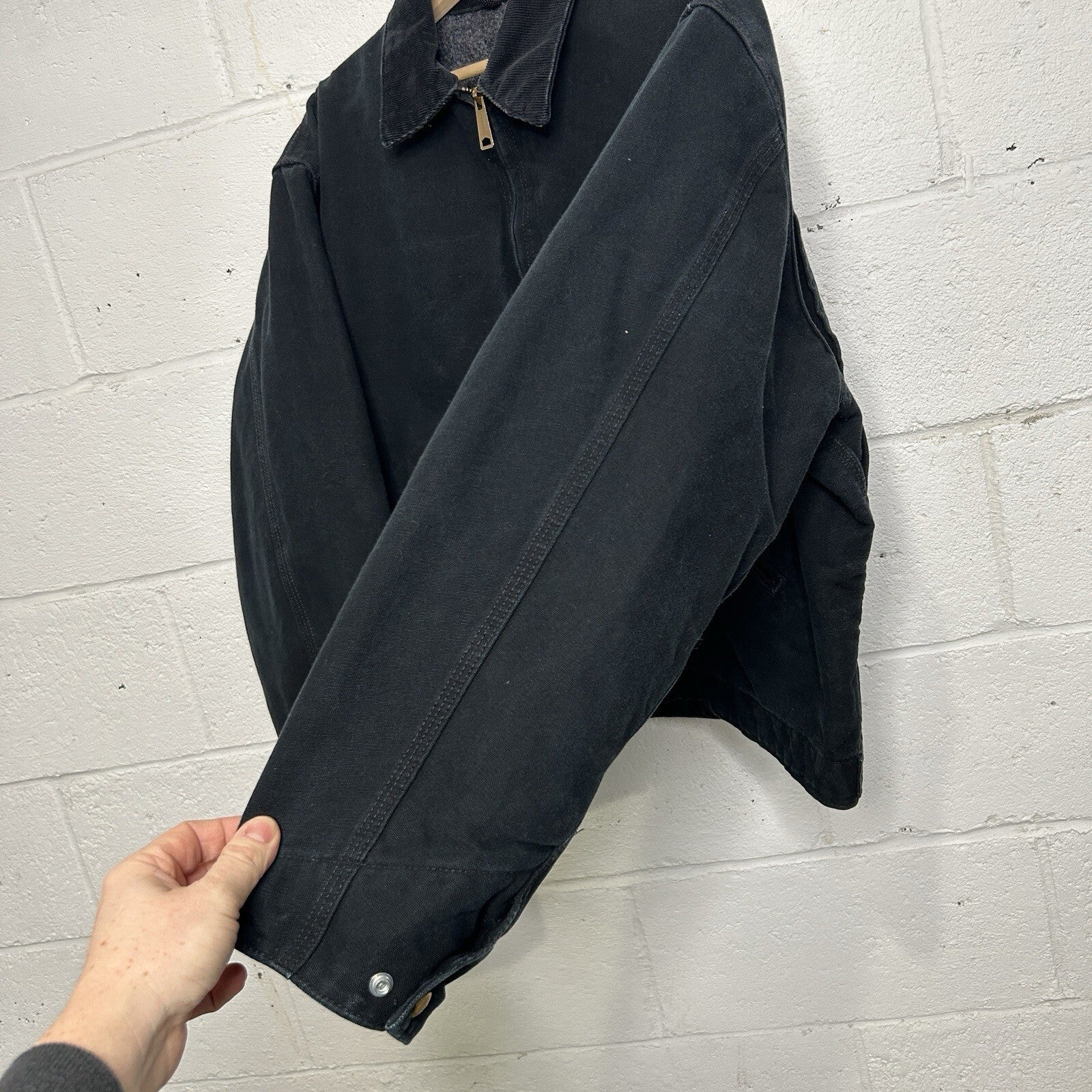 Y2K Carhartt Blanket-Lined Detroit Jacket “Black” Leupold Embroidery J001 BLK