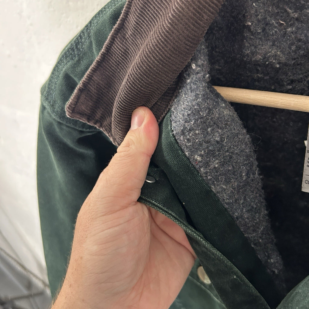 Vintage Carhartt Blanket-Lined Chore Coat “Spruce Green” C02 SPC Men’s Small