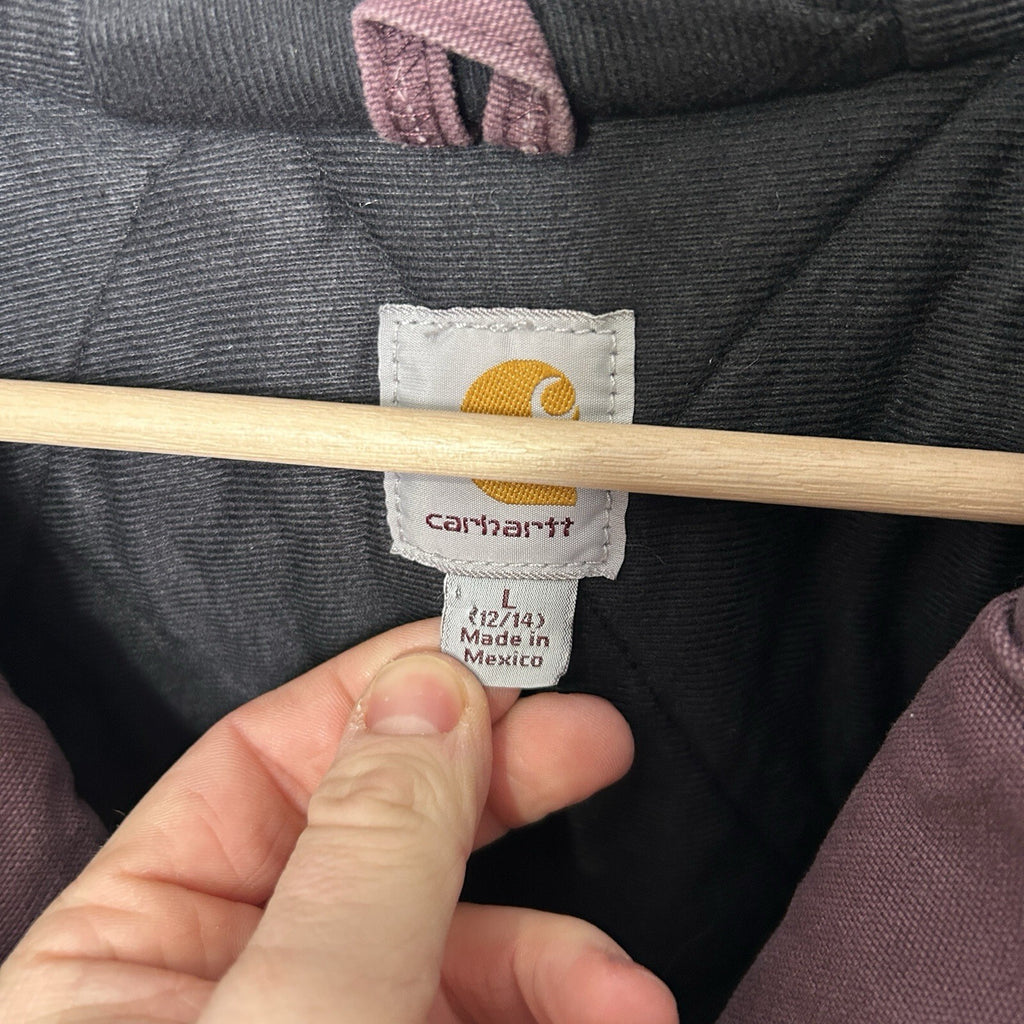 Vintage Carhartt Quilted Active Jacket “Deep Plum” WJ130 DPM Women’s Large