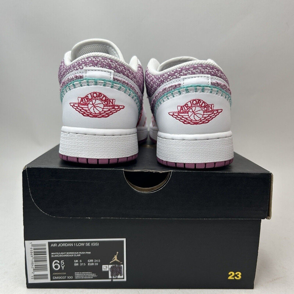 Nike Shoes Air Jordan 1 Retro Low GS SE “Knit/Light Bordeaux” 2024