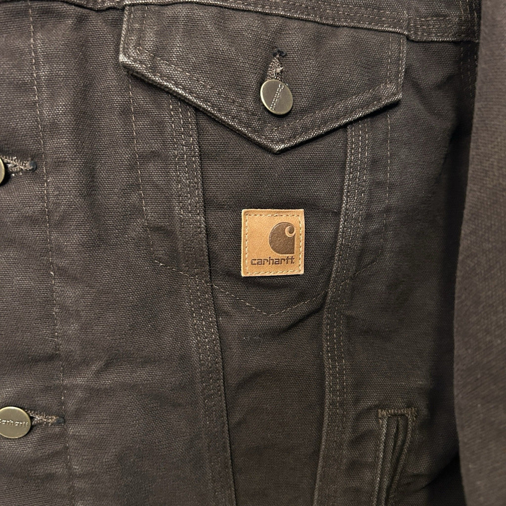 Carhartt Sherpa-Lined Trucker Jacket “Dark Brown” J233 DKB