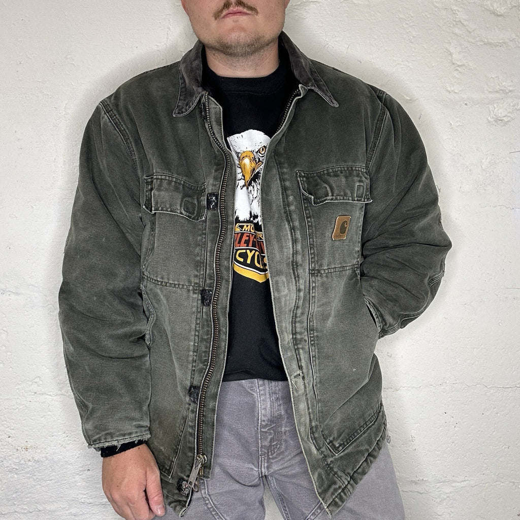 Vintage Carhartt Quilted Artic Jacket “Moss Green” C26 MOS Men’s Large